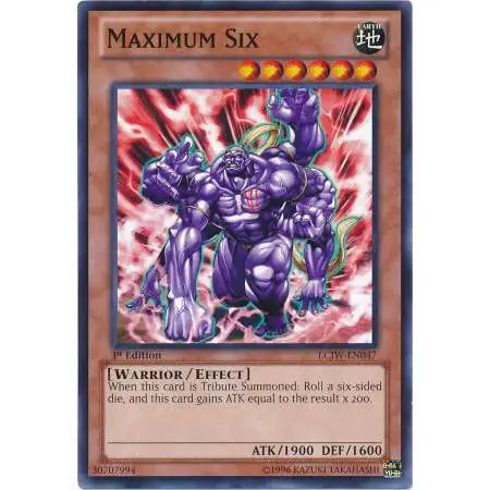 YuGiOh Trading Card Game Legendary Collection 4: Joey's World Common Maximum Six LCJW-EN047
