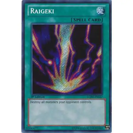 YuGiOh Trading Card Game Legendary Collection 4: Joey's World Secret Rare Raigeki LCJW-EN057