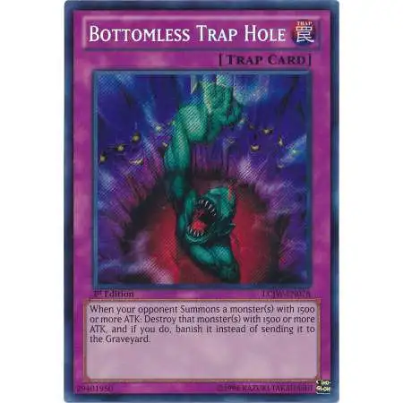 YuGiOh Trading Card Game Legendary Collection 4: Joey's World Secret Rare Bottomless Trap Hole LCJW-EN078