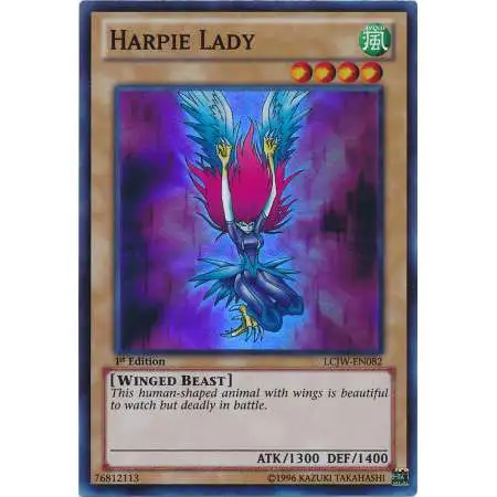 YuGiOh Trading Card Game Legendary Collection 4: Joey's World Super Rare Harpie Lady LCJW-EN082