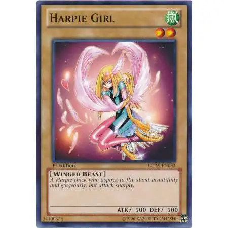 YuGiOh Trading Card Game Legendary Collection 4: Joey's World Common Harpie Girl LCJW-EN083