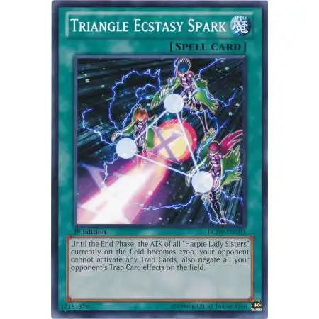 YuGiOh Trading Card Game Legendary Collection 4: Joey's World Common Triangle Ecstasy Spark LCJW-EN103