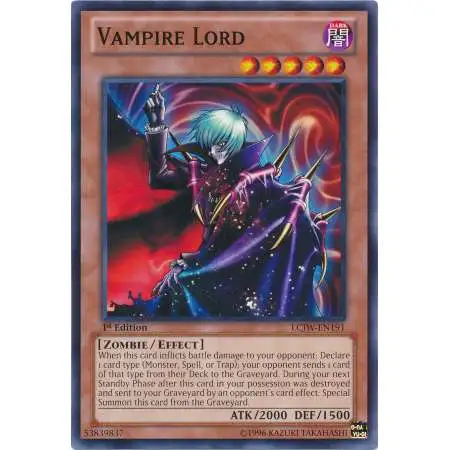 YuGiOh Trading Card Game Legendary Collection 4: Joey's World Common Vampire Lord LCJW-EN191