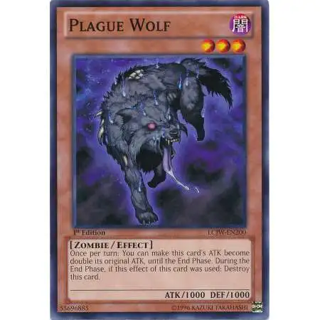 YuGiOh Trading Card Game Legendary Collection 4: Joey's World Common Plague Wolf LCJW-EN200