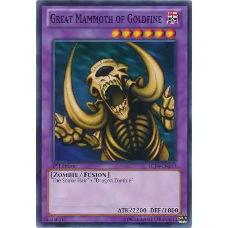 YuGiOh Trading Card Game Legendary Collection 4: Joey's World Common Great Mammoth of Goldfine LCJW-EN210