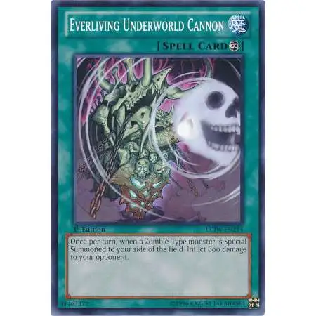YuGiOh Trading Card Game Legendary Collection 4: Joey's World Common Everliving Underworld Cannon LCJW-EN214