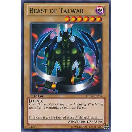 YuGiOh Trading Card Game Legendary Collection 4: Joey's World Rare Beast of Talwar LCJW-EN236