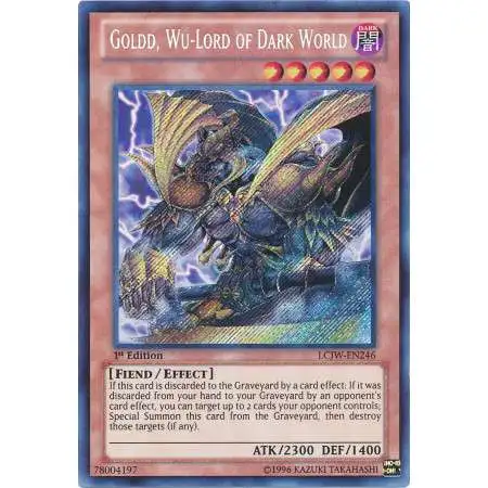 YuGiOh Trading Card Game Legendary Collection 4: Joey's World Secret Rare Goldd, Wu-Lord of Dark World LCJW-EN246