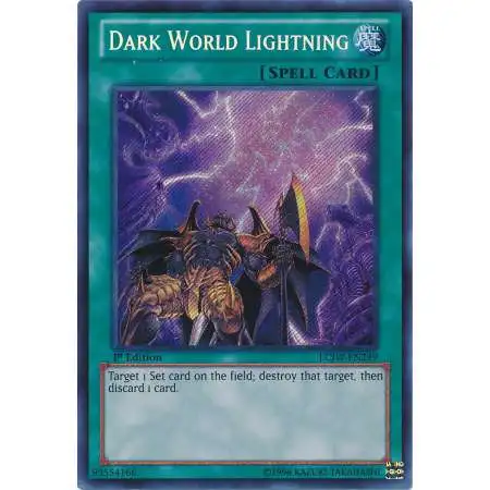 YuGiOh Trading Card Game Legendary Collection 4: Joey's World Secret Rare Dark World Lightning LCJW-EN249