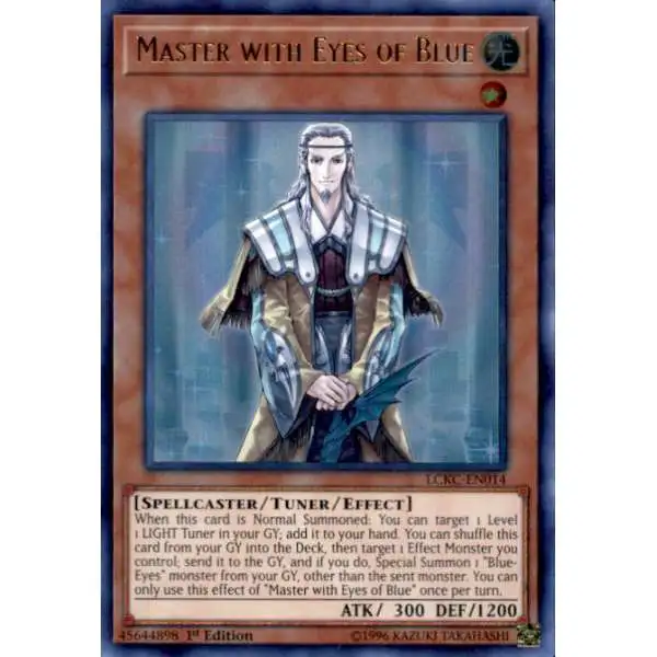 YuGiOh Trading Card Game Kaiba Legendary Collection Ultra Rare Master with Eyes of Blue LCKC-EN014