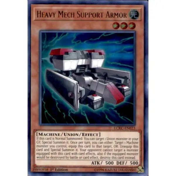 YuGiOh Trading Card Game Kaiba Legendary Collection Ultra Rare Heavy Mech Support Armor LCKC-EN023