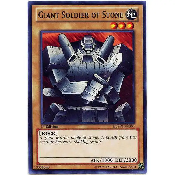 YuGiOh Trading Card Game Legendary Collection 3 Common Giant Soldier of Stone LCYW-EN007