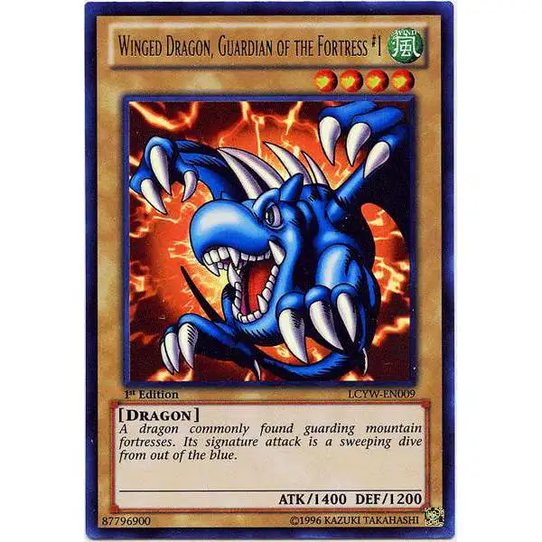 YuGiOh Trading Card Game Legendary Collection 3 Ultra Rare Winged Dragon, Guardian of the Fortress #1 LCYW-EN009