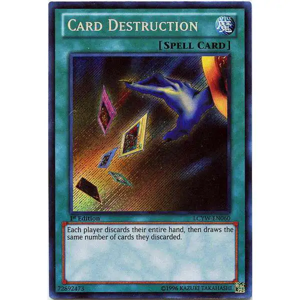 YuGiOh Trading Card Game Legendary Collection 3 Secret Rare Card Destruction LCYW-EN060