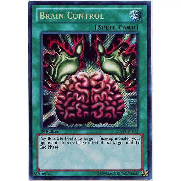YuGiOh Trading Card Game Legendary Collection 3 Secret Rare Brain Control LCYW-EN074