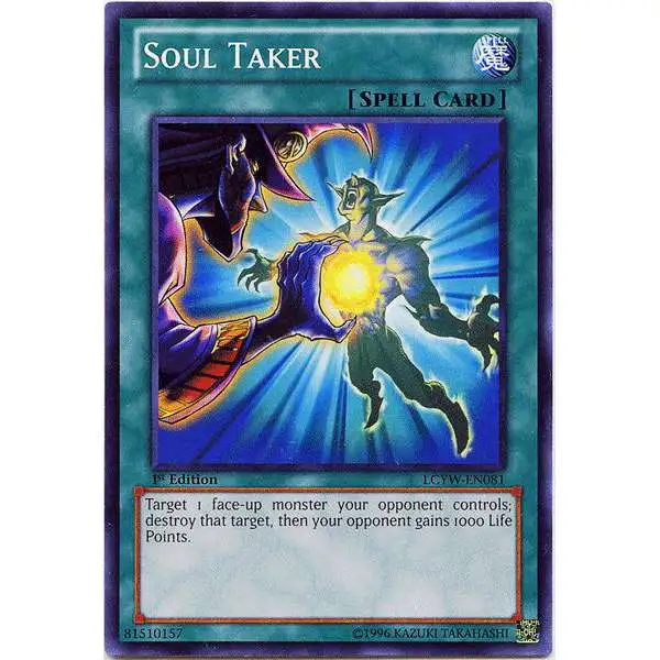 YuGiOh Trading Card Game Legendary Collection 3 Common Soul Taker LCYW-EN081