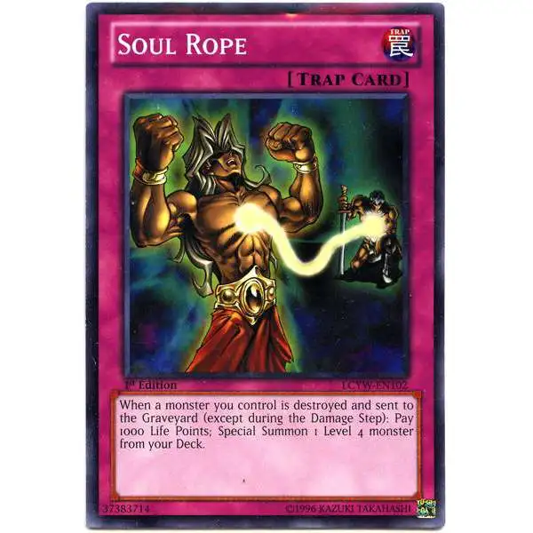 YuGiOh Trading Card Game Legendary Collection 3 Common Soul Rope LCYW-EN102