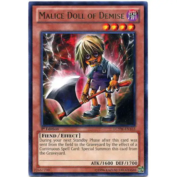 YuGiOh Trading Card Game Legendary Collection 3 Rare Malice Doll of Demise LCYW-EN163