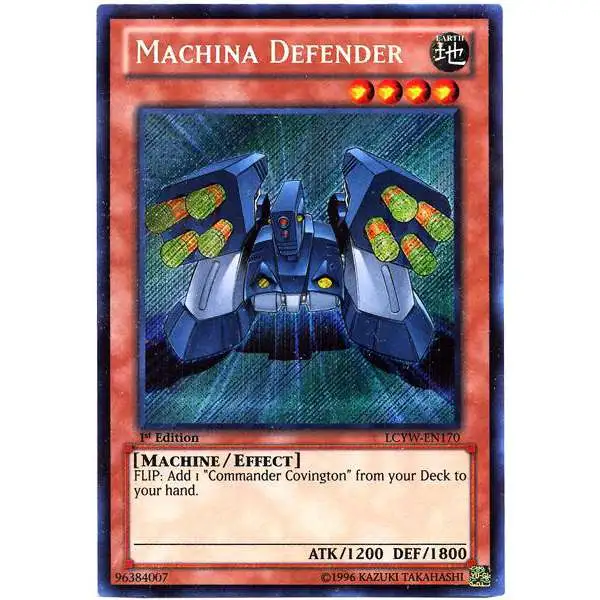 YuGiOh Trading Card Game Legendary Collection 3 Secret Rare Machina Defender LCYW-EN170