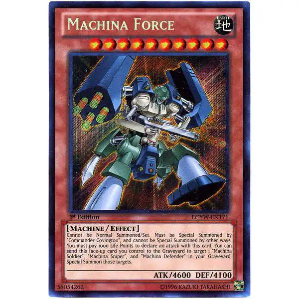 YuGiOh Trading Card Game Legendary Collection 3 Secret Rare Machina Force LCYW-EN171