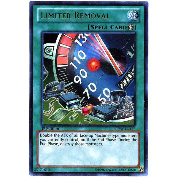 YuGiOh Trading Card Game Legendary Collection 3 Ultra Rare Limiter Removal LCYW-EN172