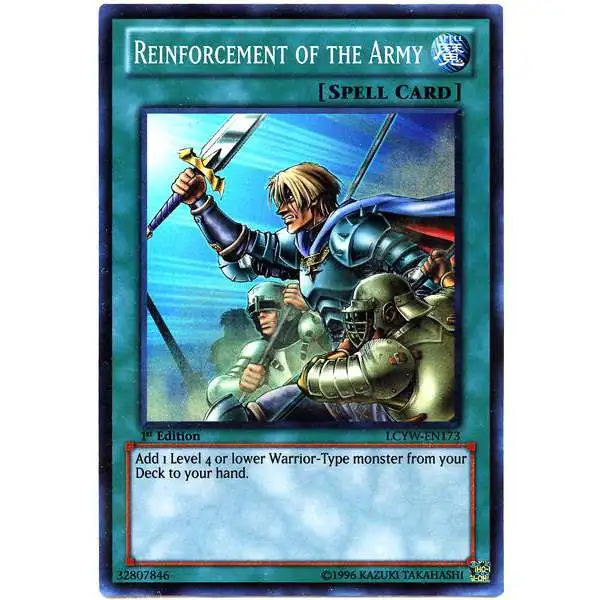 YuGiOh Trading Card Game Legendary Collection 3 Super Rare Reinforcement of the Army LCYW-EN173