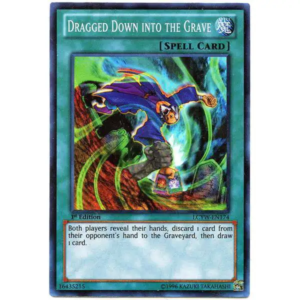 YuGiOh Trading Card Game Legendary Collection 3 Super Rare Dragged Down into the Grave LCYW-EN174