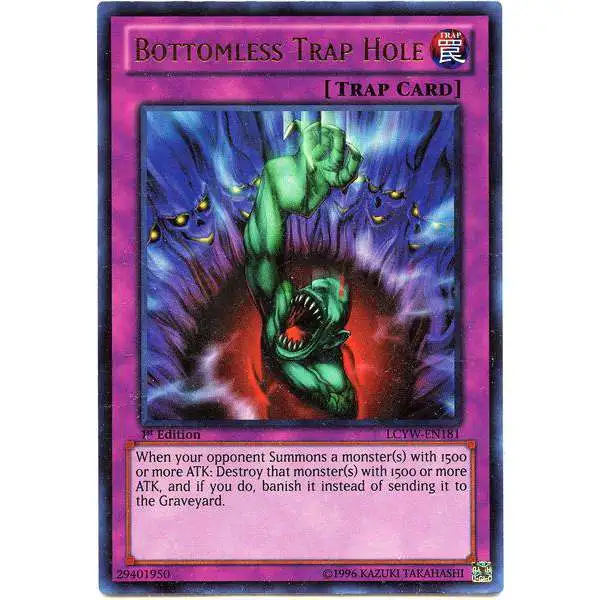 YuGiOh Trading Card Game Legendary Collection 3 Ultra Rare Bottomless Trap Hole LCYW-EN181