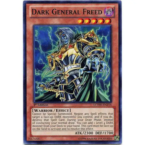 YuGiOh Trading Card Game Legendary Collection 3 Common Dark General Freed LCYW-EN214
