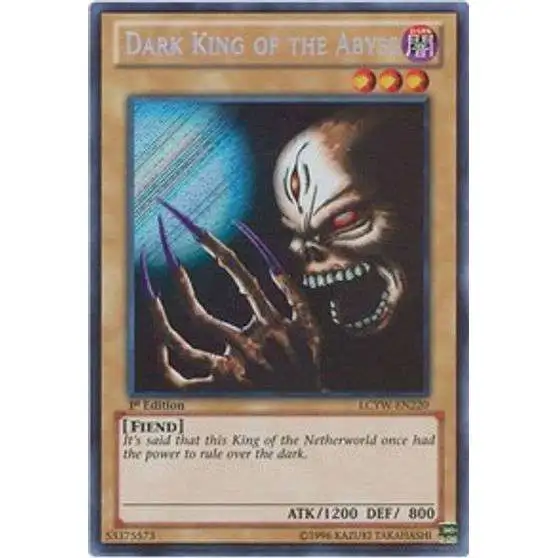 YuGiOh Trading Card Game Legendary Collection 3 Secret Rare Dark King of the Abyss LCYW-EN220 [1st Edition]