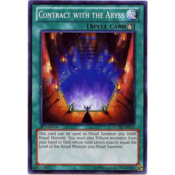YuGiOh Trading Card Game Legendary Collection 3 Common Contract with the Abyss LCYW-EN273
