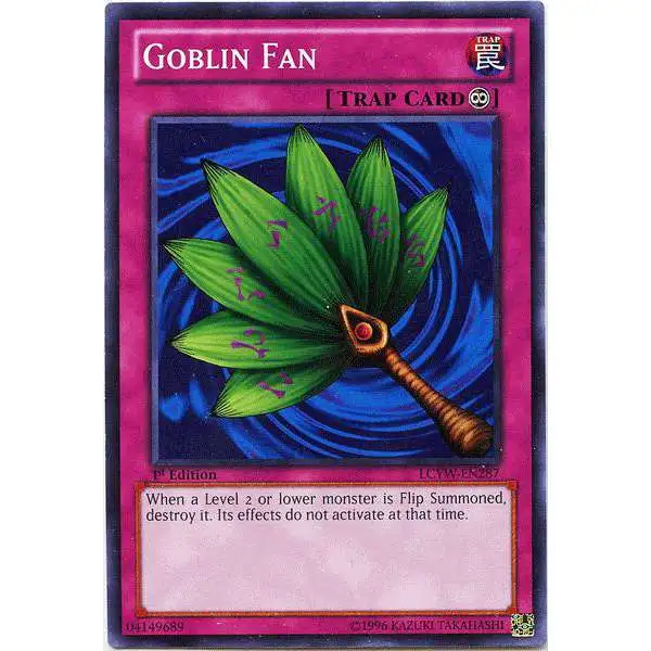 YuGiOh Trading Card Game Legendary Collection 3 Common Goblin Fan LCYW-EN287
