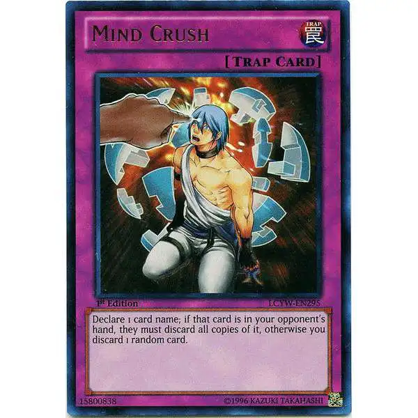 YuGiOh Trading Card Game Legendary Collection 3 Ultra Rare Mind Crush LCYW-EN295