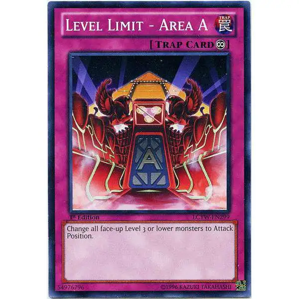 YuGiOh Trading Card Game Legendary Collection 3 Common Level Limit - Area A LCYW-EN299
