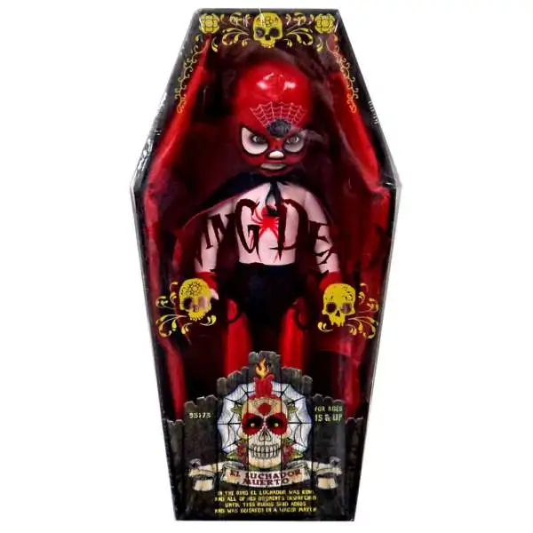 Living Dead Dolls Days of the Dead Series 20 El Luchador Muerto Doll [Crimson Variant]