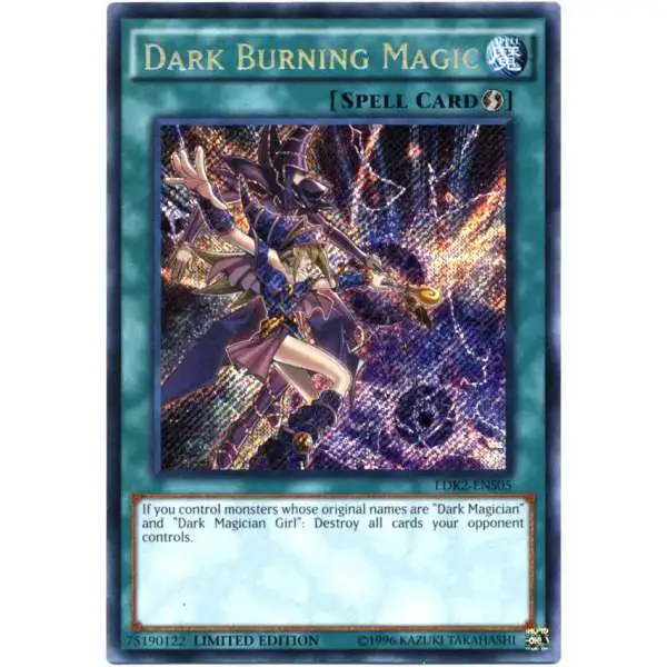 YuGiOh Legendary Decks II Secret Rare Dark Burning Magic LDK2-ENS05