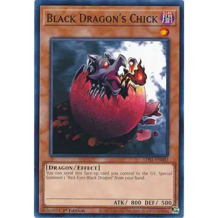 YuGiOh Trading Card Game Legendary Duelists: Season 1 Common Black Dragon's Chick LDS1-EN002