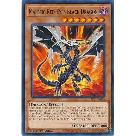 YuGiOh Trading Card Game Legendary Duelists: Season 1 Common Malefic Red-Eyes Black Dragon LDS1-EN006 [Variant]
