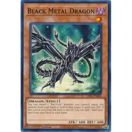 YuGiOh Trading Card Game Legendary Duelists: Season 1 Common Black Metal Dragon LDS1-EN008