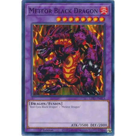 YuGiOh Trading Card Game Legendary Duelists: Season 1 Common Meteor Black Dragon LDS1-EN013