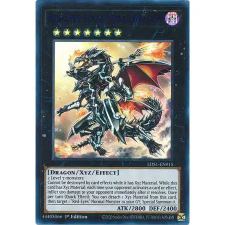 YuGiOh Trading Card Game Legendary Duelists: Season 1 Ultra Rare Red-Eyes Flare Metal Dragon LDS1-EN015 [Blue Variant]