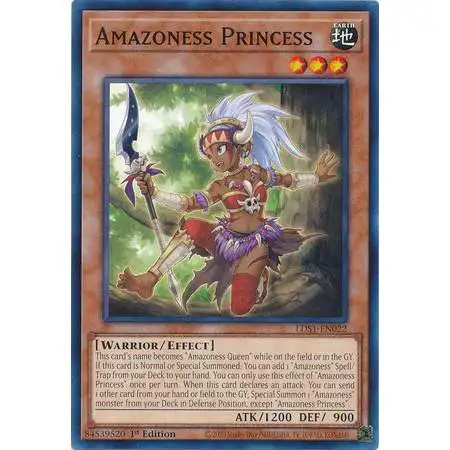 YuGiOh Trading Card Game Legendary Duelists: Season 1 Common Amazoness Princess LDS1-EN022
