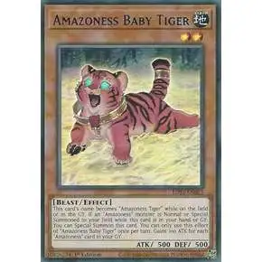 YuGiOh Trading Card Game Legendary Duelists: Season 1 Ultra Rare Amazoness Baby Tiger LDS1-EN023 [Blue Variant]