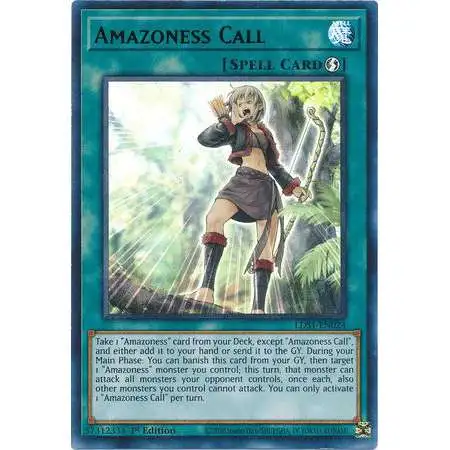 YuGiOh Trading Card Game Legendary Duelists: Season 1 Ultra Rare Amazoness Call LDS1-EN024 [Purple Variant]