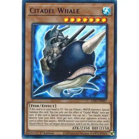 YuGiOh Trading Card Game Legendary Duelists: Season 1 Ultra Rare Citadel Whale LDS1-EN027 [Blue Variant]