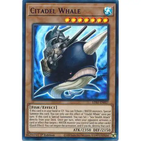 YuGiOh Trading Card Game Legendary Duelists: Season 1 Ultra Rare Citadel Whale LDS1-EN027 [Green Variant]