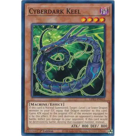 YuGiOh Trading Card Game Legendary Duelists: Season 1 Common Cyberdark Keel LDS1-EN033