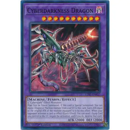 YuGiOh Trading Card Game Legendary Duelists: Season 1 Common Cyberdarkness Dragon LDS1-EN037