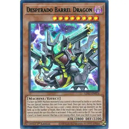 YuGiOh Trading Card Game Legendary Duelists: Season 1 Ultra Rare Desperado Barrel Dragon LDS1-EN076 [Green Variant]