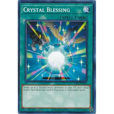 YuGiOh Trading Card Game Legendary Duelists: Season 1 Common Crystal Blessing LDS1-EN105